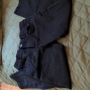 Girls size 10 black pull on pants.